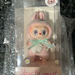 pop mart labubu close to sweet mokoko vinyl plush pendant